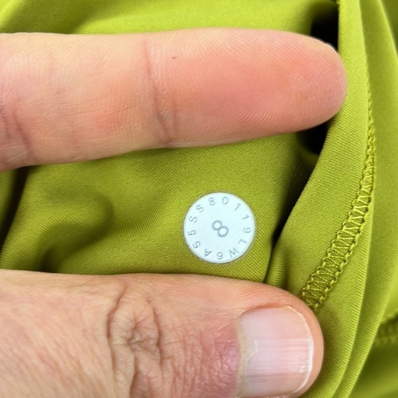Lululemon Fast and Free Crop II 19" *Nulux Golden Lime - Picture 6 of 6